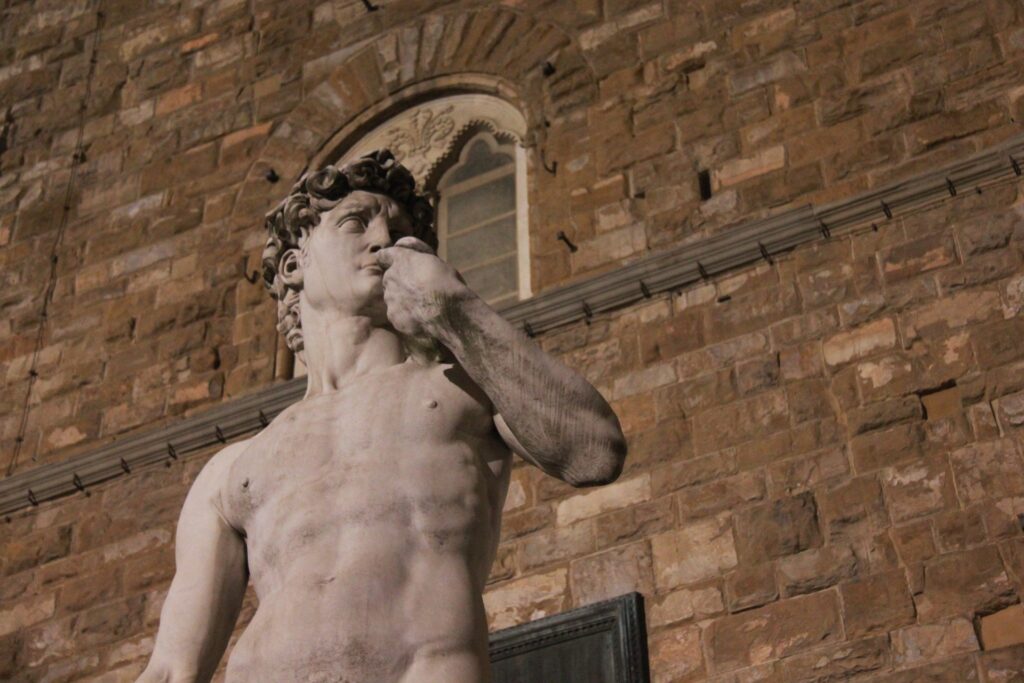 Michelangelo, Il David in Piazza Signoria a Firenze