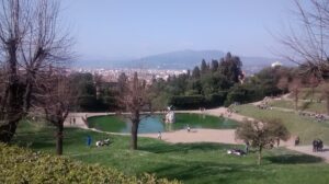 Vista del Giardino di Boboli a Firenze