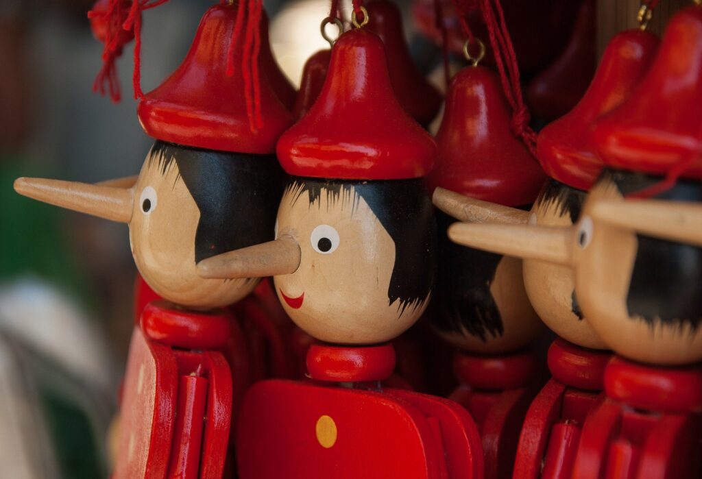 Pinocchio, mitica fiaba di Carlo Lorenzini